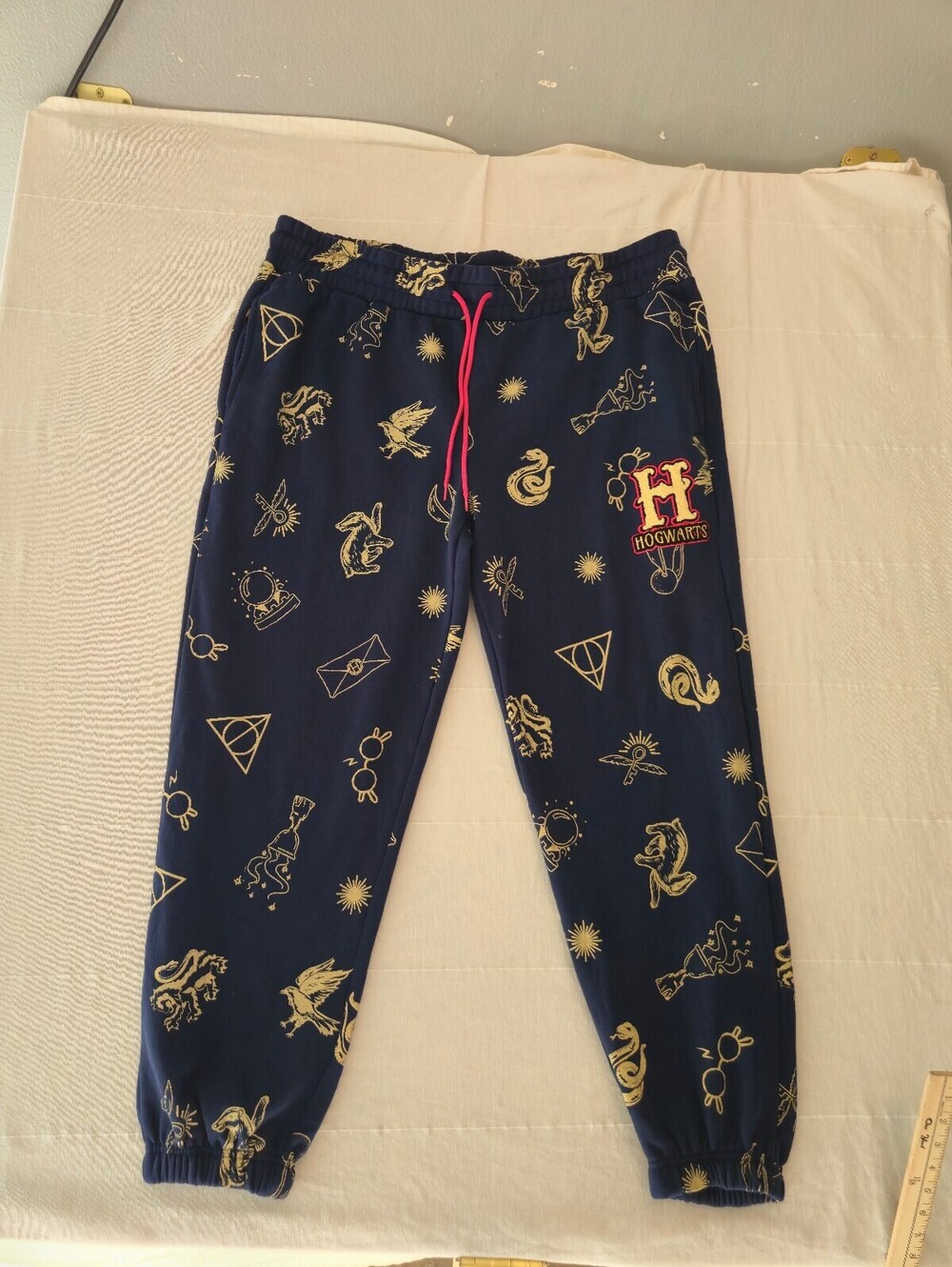 Harry Potter Hogwarts Navy Blue Jogger Sweatpants Size XXL